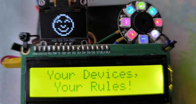 Exemple de montage maison basé sur un ESP32-C3